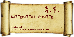 Nógrádi Virág névjegykártya